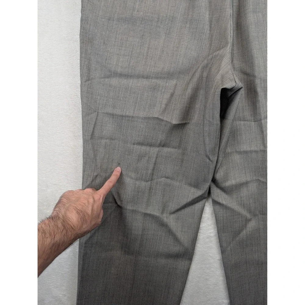 Lauren Ralph Lauren Pants Mens 38x32 Gray Wool Pleated Cuffed Dress Trousers LRL